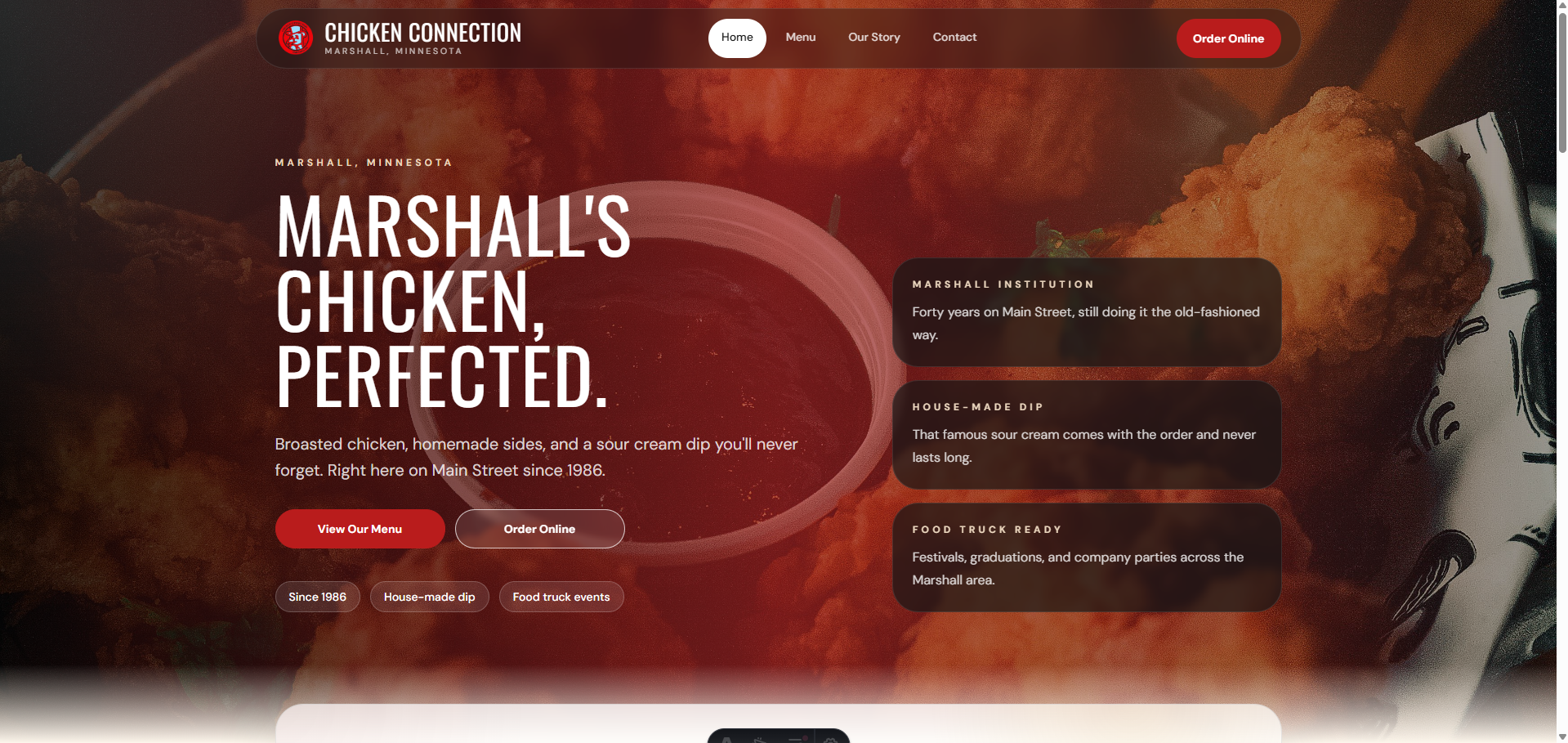 Chicken Connection website