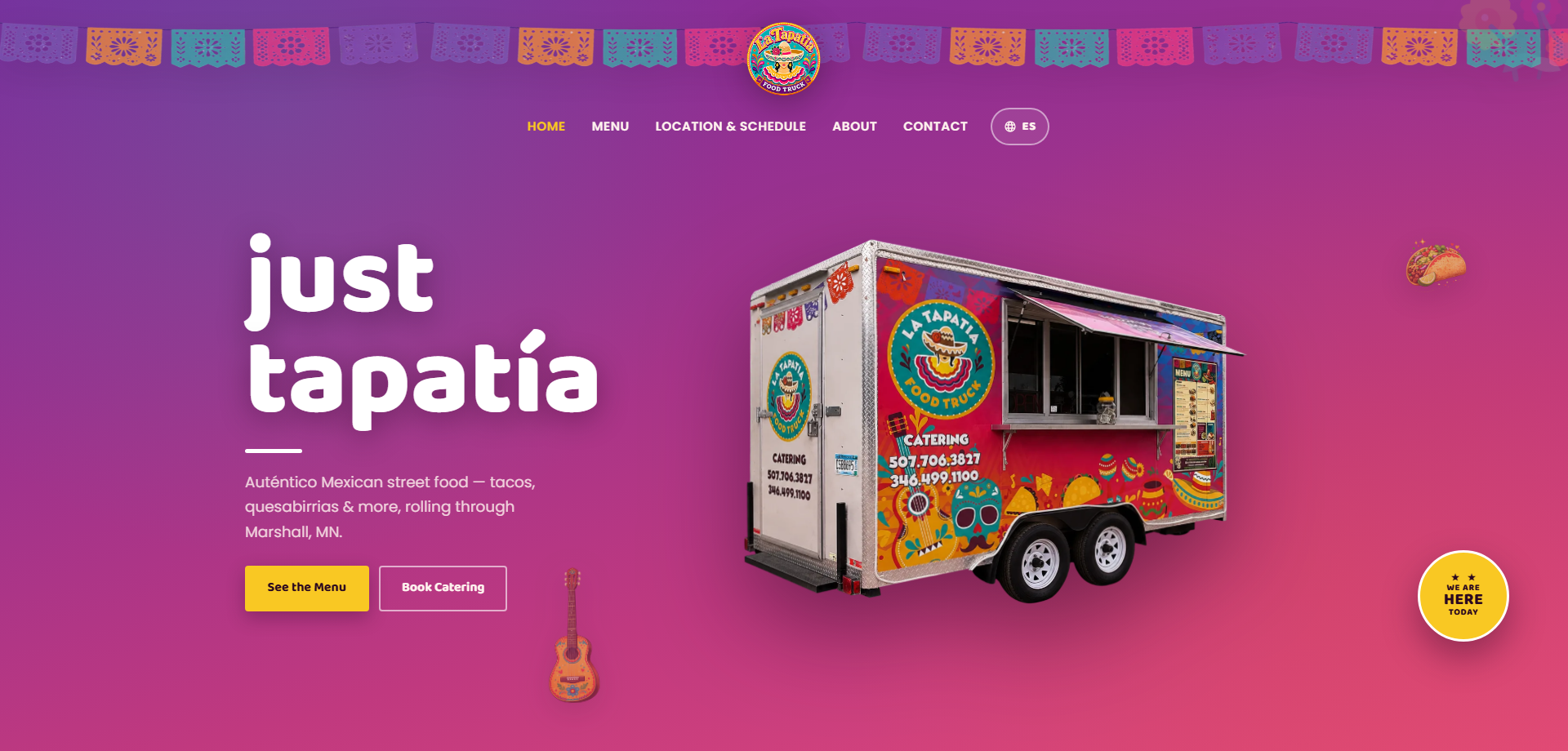 La Tapatia Food Truck website